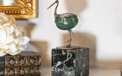 Silver and Agate Bird – £185