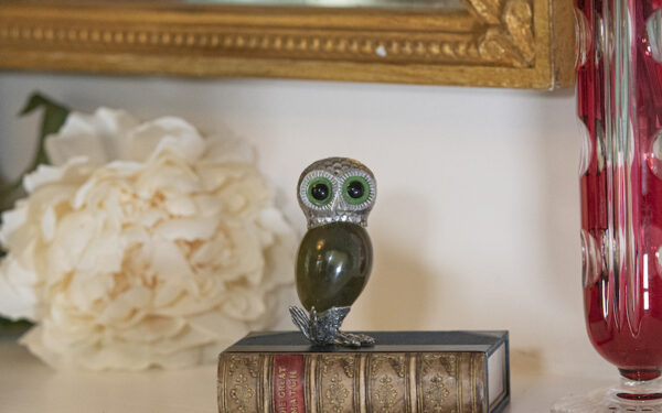 Silver and Jade Owl – £195