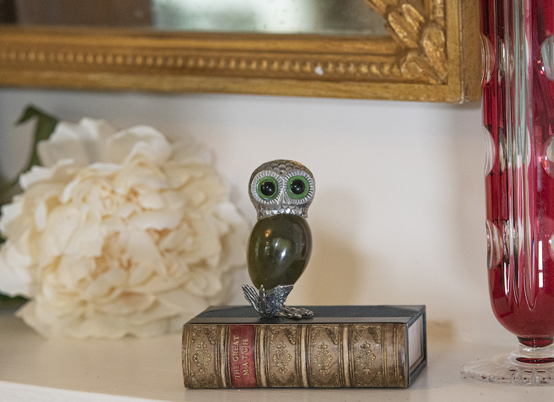 Silver and Jade Owl – £195