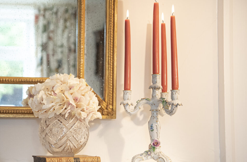 SOLD – Porcelain Candelabra