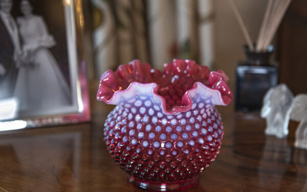 SOLD – Fenton Glass Hobnail Bowl