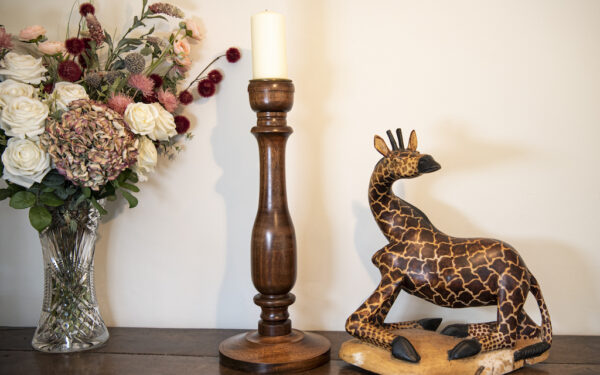 Large Wood Candlestick – £70