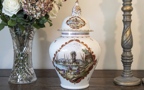 SOLD – Painted Temple Jar