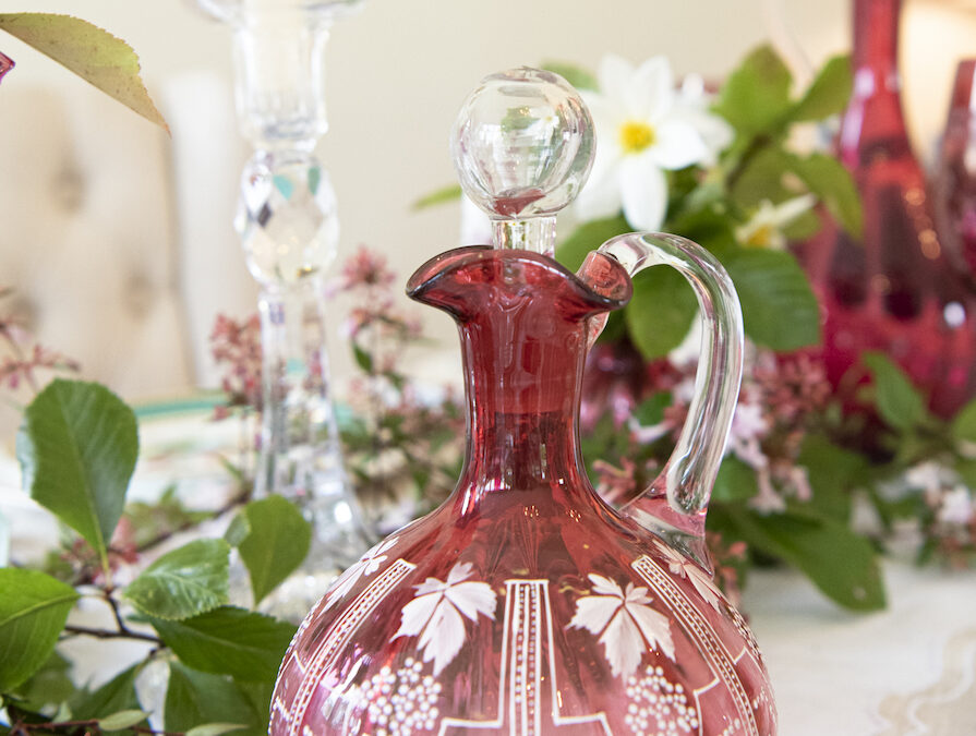 Cranberry Glass Decanter – £65