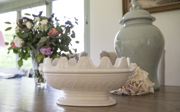 SOLD – Cream Wavy Planter