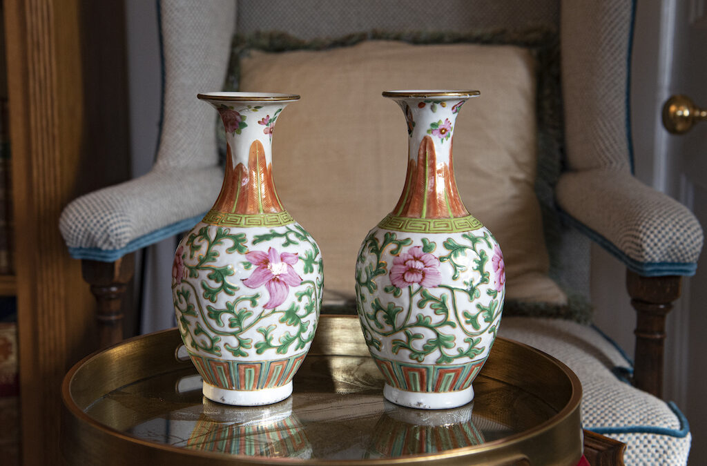 SOLD – Famille Rose Vases