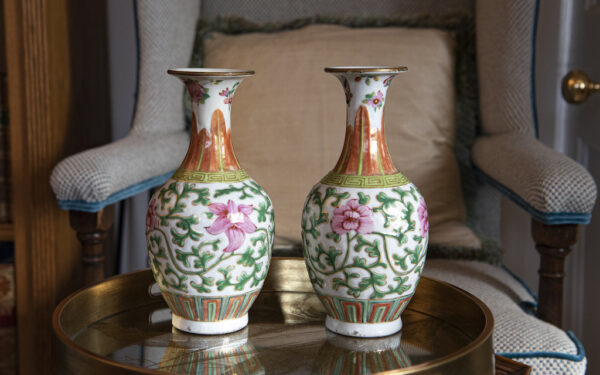 SOLD – Famille Rose Vases