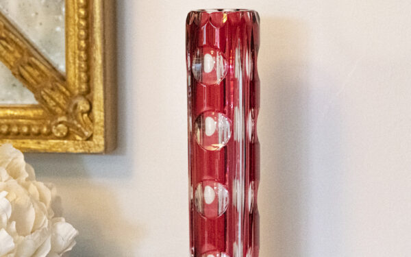 Cranberry Glass Vase – £70