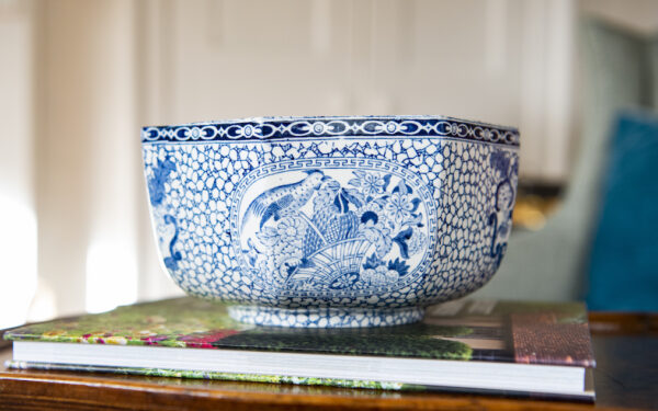 William Adams Chinese Bird Octagonal Bowl – £125