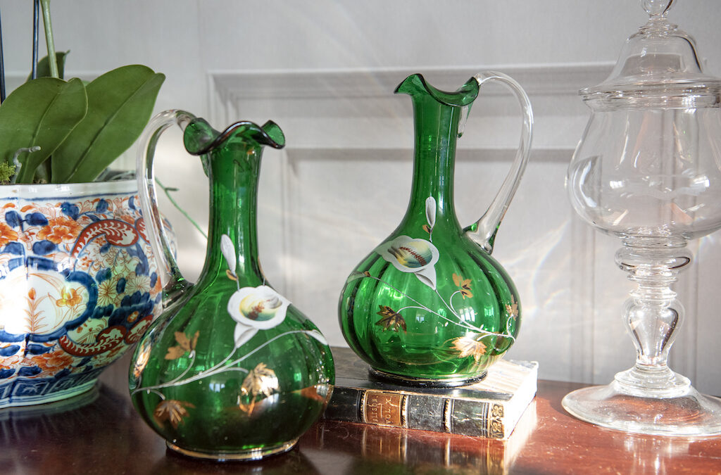 SOLD – Handpainted Victorian Decanters