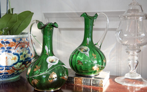 SOLD – Handpainted Victorian Decanters