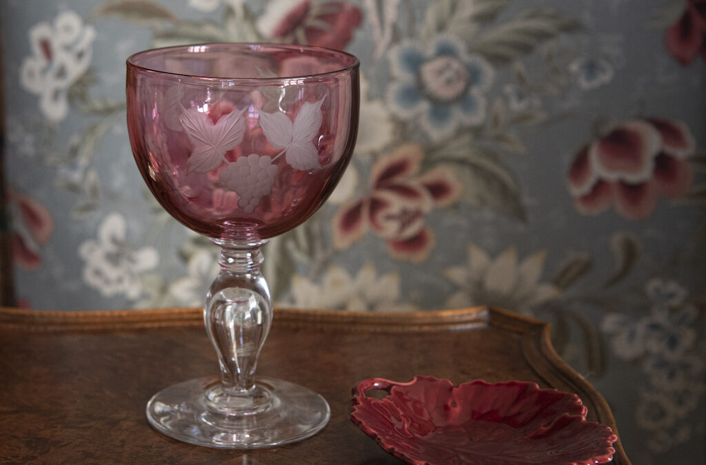 Engraved Pink Glass – £65