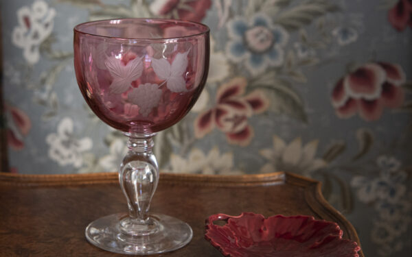 Engraved Pink Glass – £65