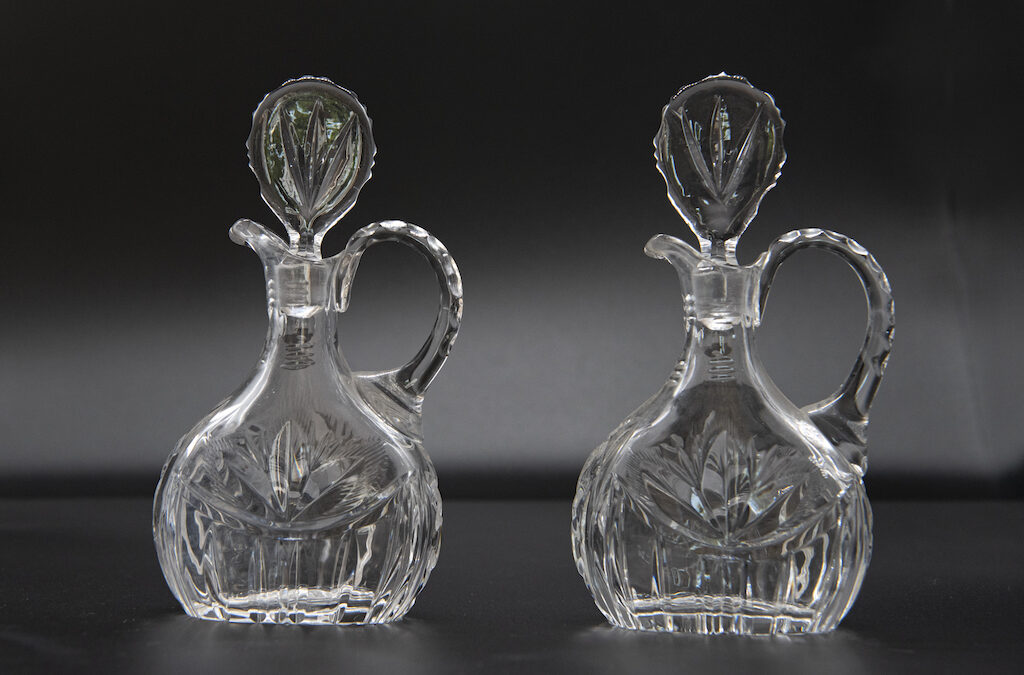 Crystal Oil & Vinegar Pourers – £45