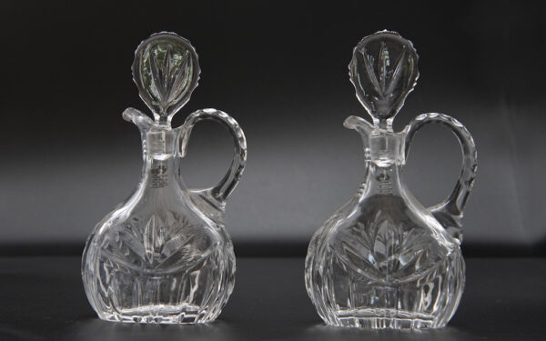 Crystal Oil & Vinegar Pourers – £45