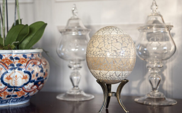 SOLD – Mosaic Ostrich Egg