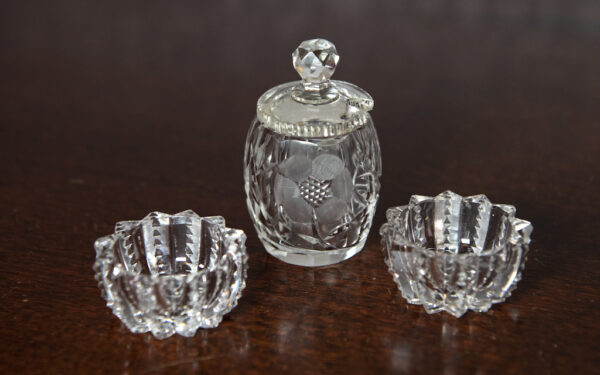 Glass Salt & Pepper Set – £18