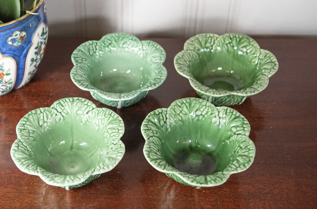 SOLD – Cabbage Leaf Bowls