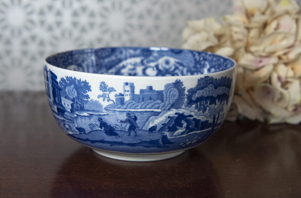 SOLD – Spode Blue and White Italian Pattern Bowl