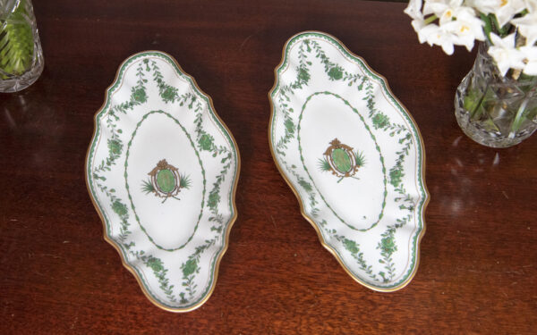 SOLD – Pair of Hand Painted Trinket dishes