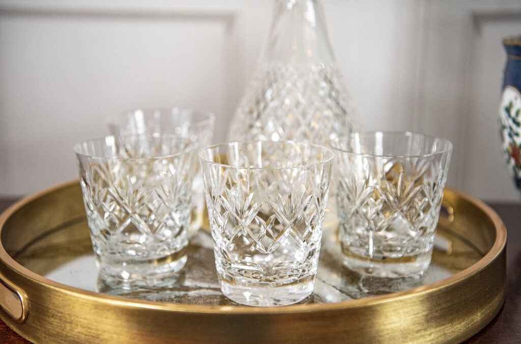 Set of 4 Cut Glass Tumblers – £45