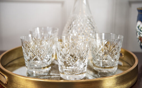 Set of 4 Cut Glass Tumblers – £45