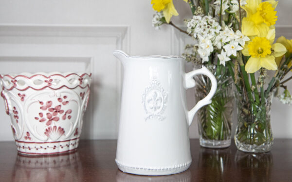 White Motif Jug – £38