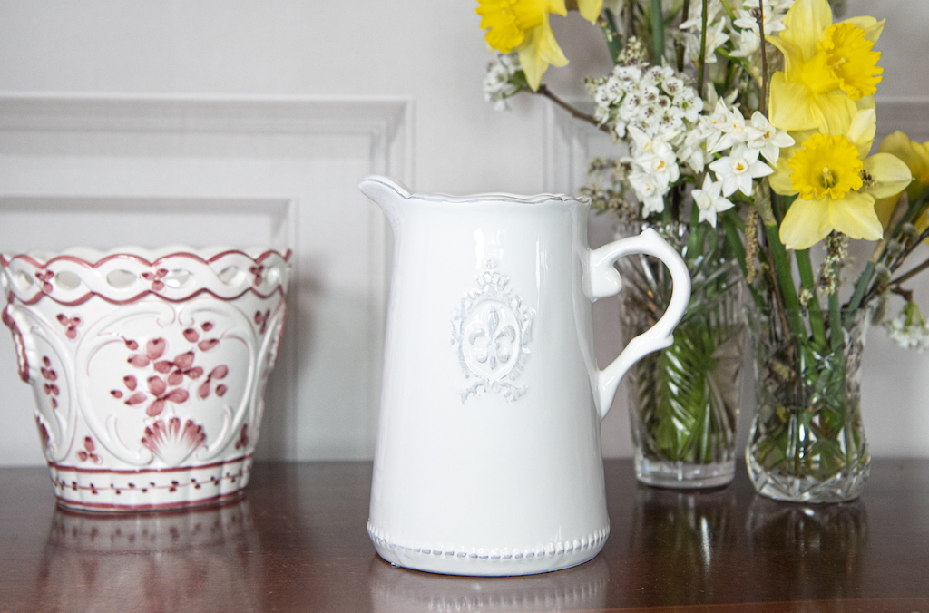 White Motif Jug – £38