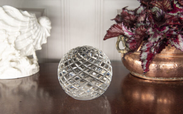 Heavy Cut Glass Ball – £55