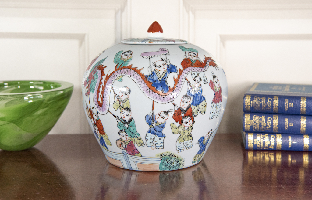 Round Chinese Ginger Jar – £70