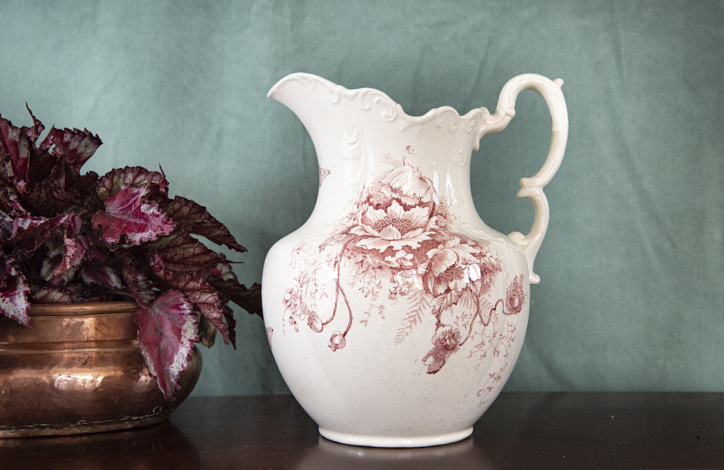 Large Pitcher with Pink Flowers – £85