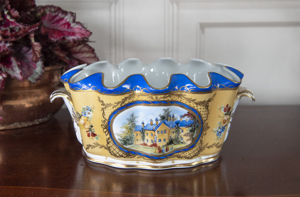 Oval Porcelain Hand Painted Bowl – £295