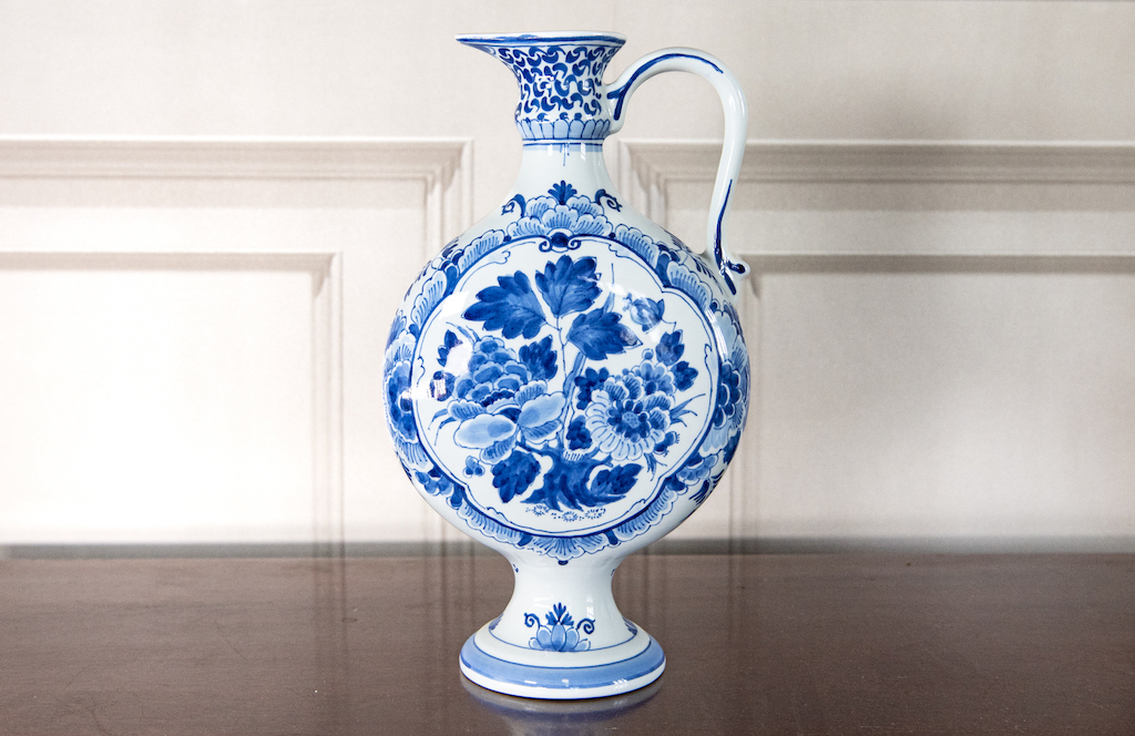 Delft Tall Floral Jug – £75