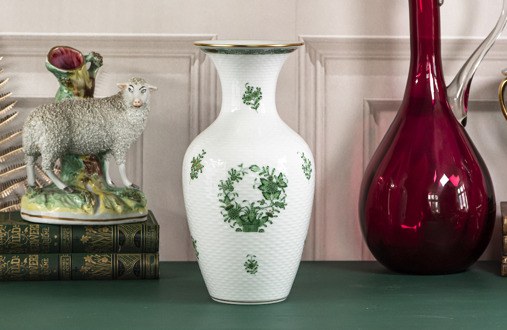 SOLD – Herend Porcelain Chinese Bouquet Vase