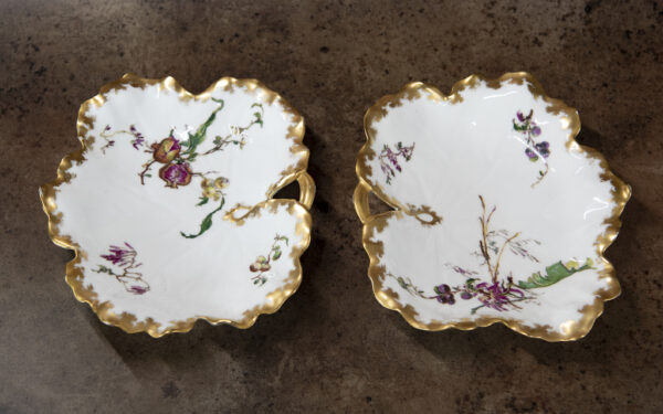 SOLD – Pair of Antique Handpainted Limoges Dishes