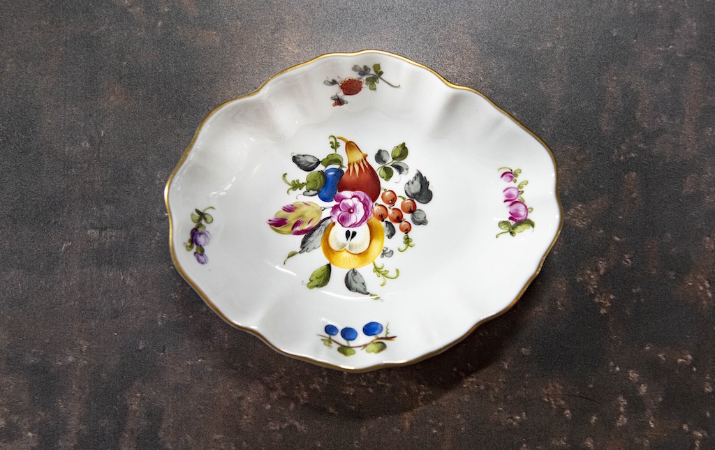 SOLD – Herend Fruit and Flowers Oval Dish