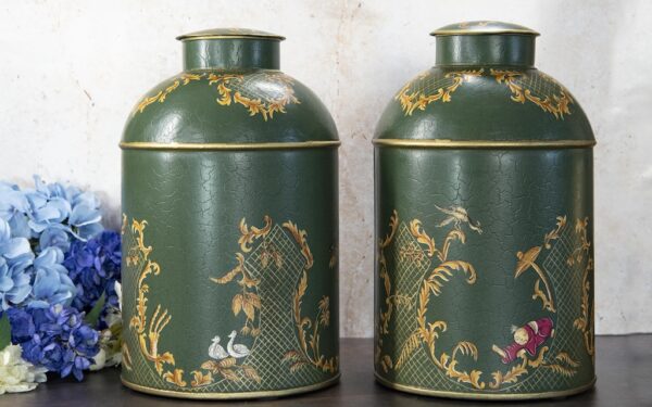 Pair of Toleware Tins – £265