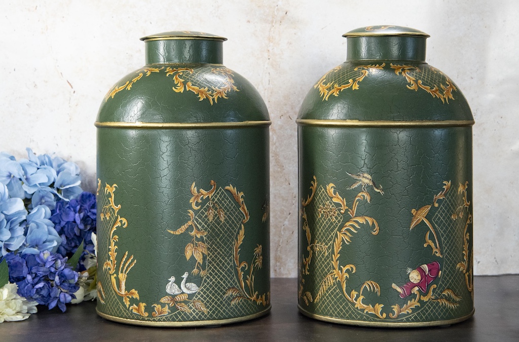 Pair of Toleware Tins – £265