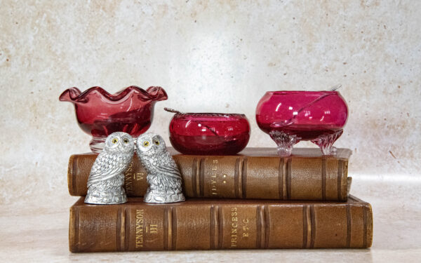 Cranberry Glass Salts – £34-£48