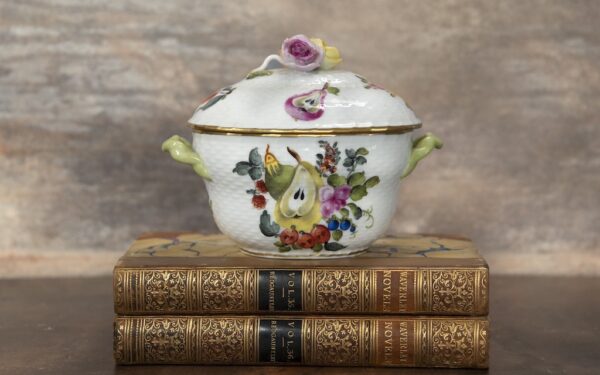 Herend Porcelain Fruit and Flower Bon Bon Dish – £165