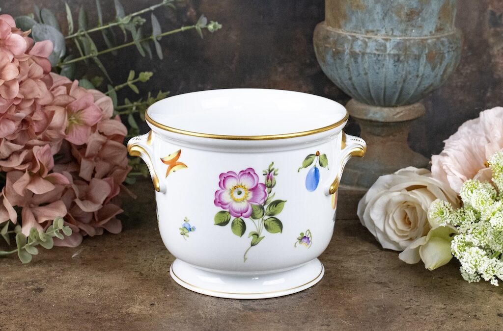 Herend Fruit and Flower Large Cachepot – £235