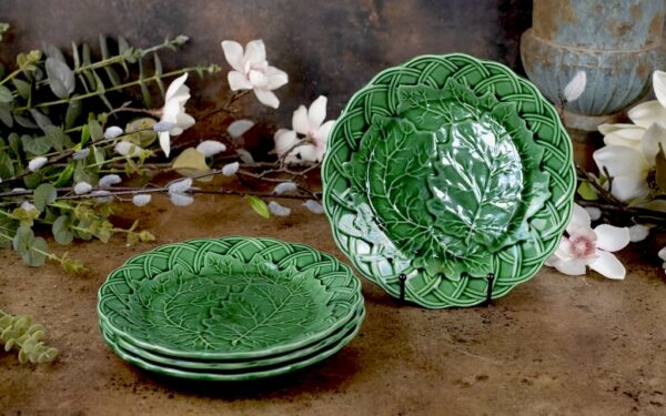 Set of Four Majolica Vine Plates – £85