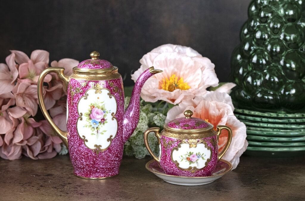Noritake Coffee Pot & Sugar Bowl- £65