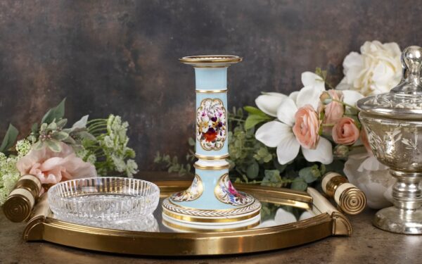 Antique Chamberlain Worcester Porcelain Candlestick – £165