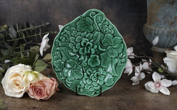 Green Majolica Plate – £40